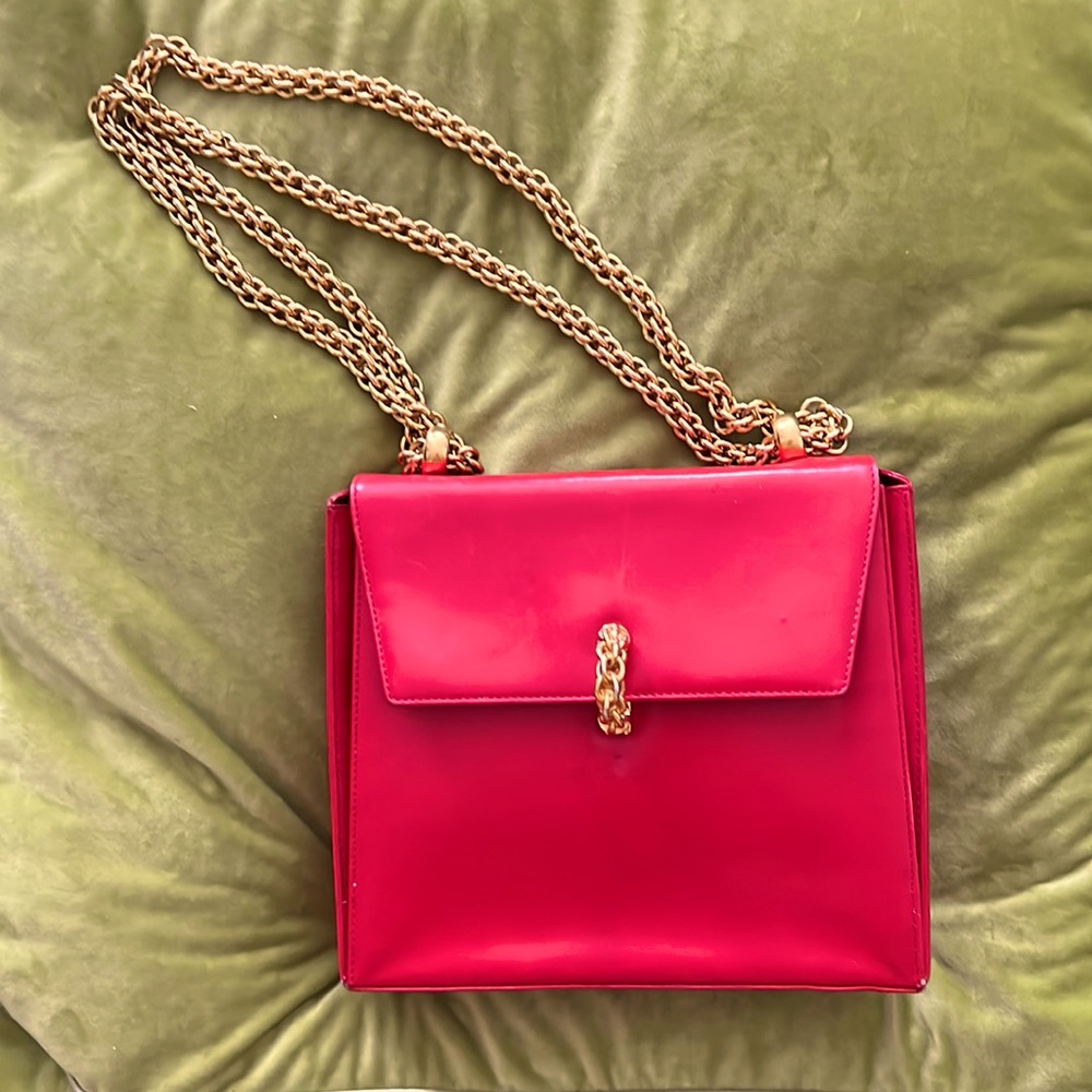 PALOMA PICASSO TRAPEZOID LEATHER PURSE